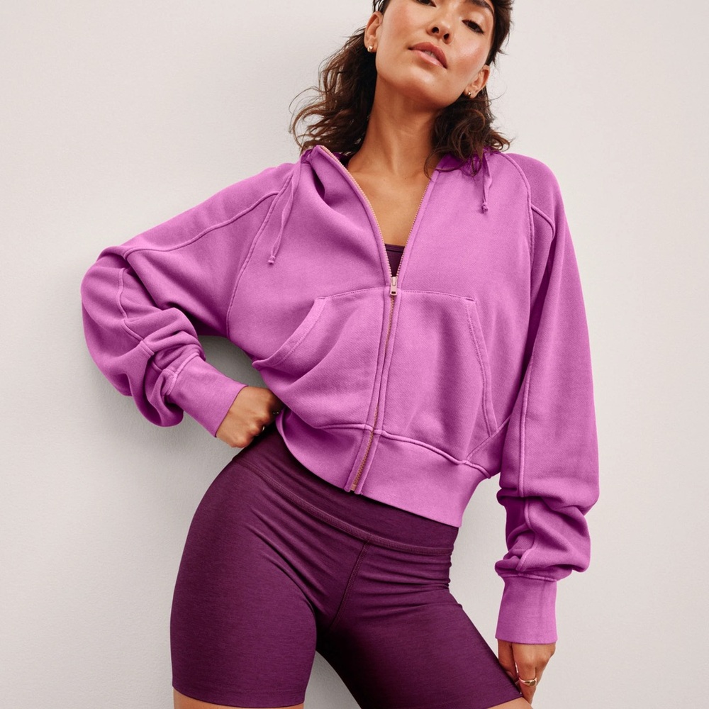 Beyond Yoga Cali Zip Up Hoodie Large